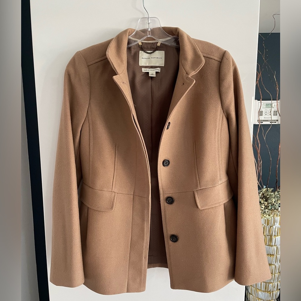 Banana Republic Camel Beige Wool Coat size XS
